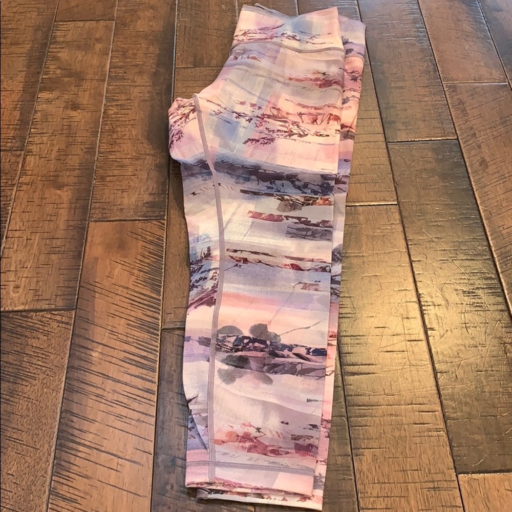 lululemon athletica Pink & Purple Patterned Leggings